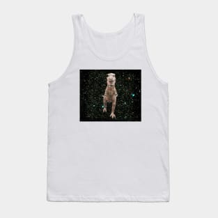 Vintage T Rex toy in space Tank Top